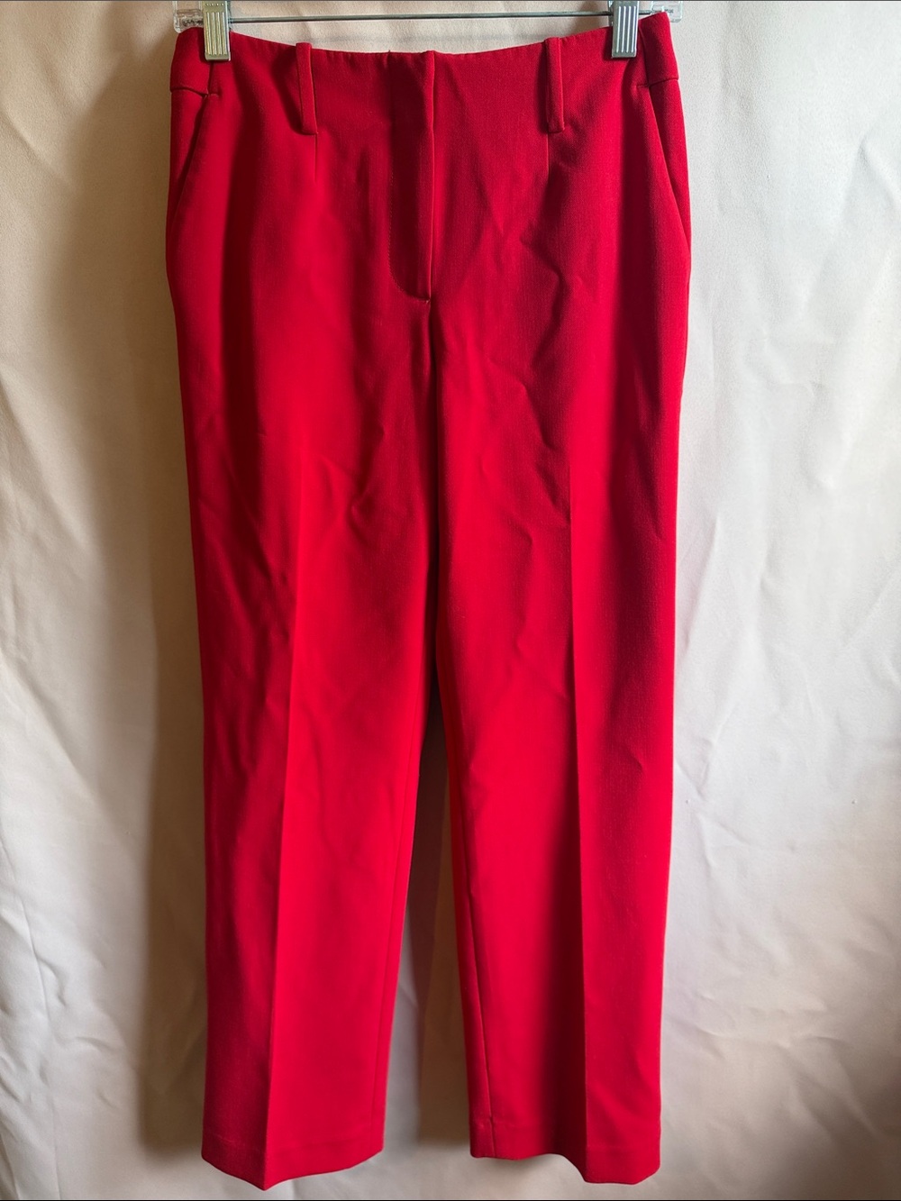 Talbots Bright Red Straight-Leg Southampton Dress Pants